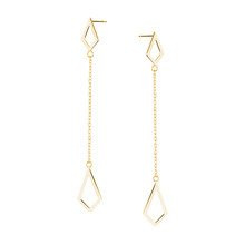 Srebrne (925) kolczyki pozłacane