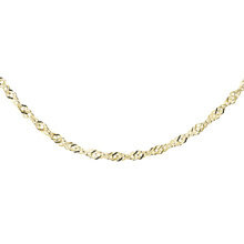 Łańcuszek srebrny singapur pr. 925 Ø 040 - pozłacany