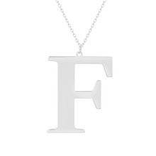 Srebrny naszyjnik pr.925 literka F