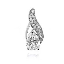Srebrna zawieszka pr.925 biała cyrkonia