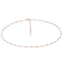 Naszyjnik Bali pozłacany różowym złotem ankier z kuleczkami