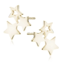 Kolczyki Stardust pozłacane gwiazdki