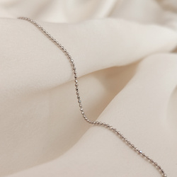 Łańcuszek Dots srebrny splot kulkowy 0,7mm