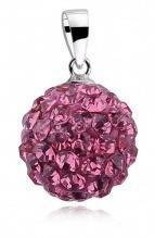 Zawieszka kulka 12mm różowa
