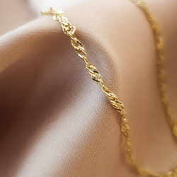 Łańcuszek pozłacany singapur 1,2mm