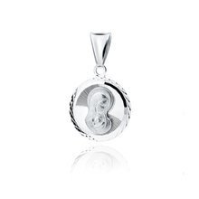 Srebrny medalik Matka Boska Madonna