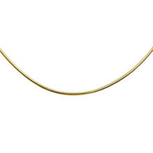 Linka pozłacana srebrna snake pr. 925 ośmiokątna Ø 160