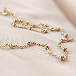 Naszyjnik Bali pozłacany ankier z kuleczkami