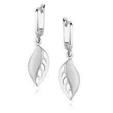 Srebrne kolczyki pr.925 listki