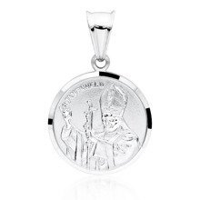 Srebrny medalik Święty Papież Jan Paweł II