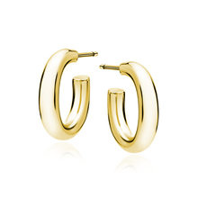 Kolczyki pozłacane otwarte kółka