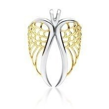 Srebrna zawieszka pr.925 pozłacane skrzydło