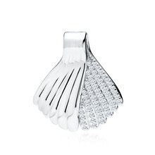 Zawieszka srebrna syreni ogon z cyrkoniami