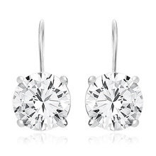 Srebrne kolczyki pr.925 Cyrkonia okrągła średnica 10mm