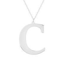 Srebrny naszyjnik pr.925 literka C