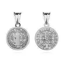 Medalik srebrny Święty Benedykt pr.925