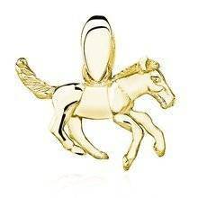 Zawieszka pozłacana koń konik