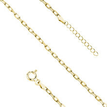 Srebrna pozłacana bransoletka na nogę pr. 925 ankier diamentowany