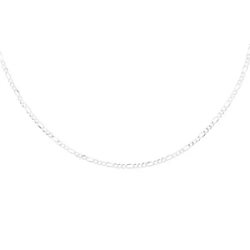 Łańcuszek diamentowany figaro płaskie pr. 925 Ø 050