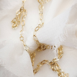 Łańcuszek pozłacany dropstar ozdobny 2,5 mm