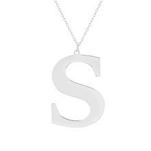 Srebrny naszyjnik pr.925 literka S