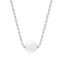 Srebrny naszyjnik pr.925 z perłą
