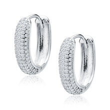 Srebrne kolczyki pr.925 z białymi cyrkoniami