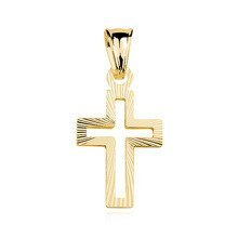 Srebrny (pr.925) pozłacany krzyżyk