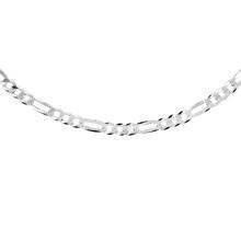 Łańcuszek diamentowany figaro płaskie pr. 925 Ø 0100 rodowany