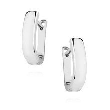 Srebrne kolczyki - wysoki połysk