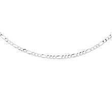 Łańcuszek srebrny splot figaro płaskie diamentowane 2,5mm