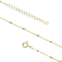 Bransoletka na nogę pozłacana ankier z kuleczkami