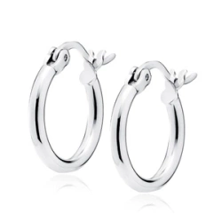 Kolczyki Solara srebrne kółka 15/2 mm