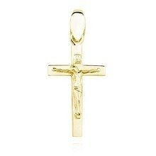 Krzyżyk pozłacany klasyczny z wizerunkiem Jezusa (pr.925)