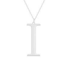 Srebrny naszyjnik pr.925 literka I