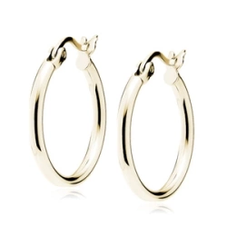 Kolczyki Solara pozlacane kółka 20/2 mm