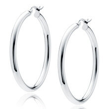 Kolczyki Solara srebrne kółka 40/3 mm