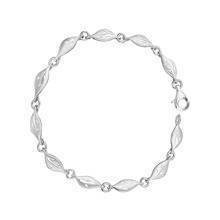 Srebrna bransoletka pr.925 listki