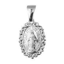 Medalik srebrny fantazyjny z Matką Boską Cudowną pr.925