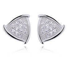 Srebrne kolczyki pr. 925 Cyrkonia microsetting