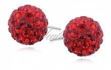 Kolczyki kulki 10mm czerwone
