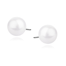 Srebrne kolczyki pr.925 biała perła