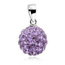Zawieszka kulka 10mm fioletowa