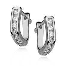 Srebrne kolczyki pr.925 cyrkonia biała