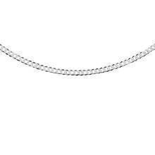 Łańcuszek pancerka uniwersalna diamentowana płaska rodowana