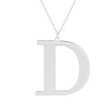 Srebrny naszyjnik pr.925 literka D