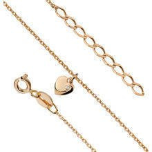 Srebrna bransoletka na nogę pr.925 z pozłacanym serduszkiem i cyrkonią