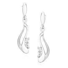 Srebrne kolczyki pr.925 Cyrkonia biała