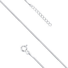 Bransoletka srebrna delikatna splot kostka wenecka 0,8 mm