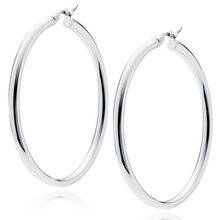 Kolczyki Solara srebrne kółka 50/5 mm